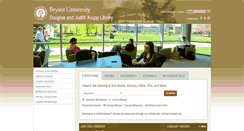 Desktop Screenshot of library.bryant.edu