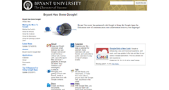 Desktop Screenshot of google.bryant.edu