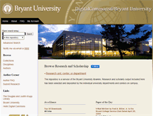 Tablet Screenshot of digitalcommons.bryant.edu